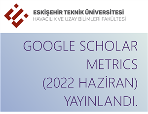 Google Scholar Metrics (2022 Haziran)